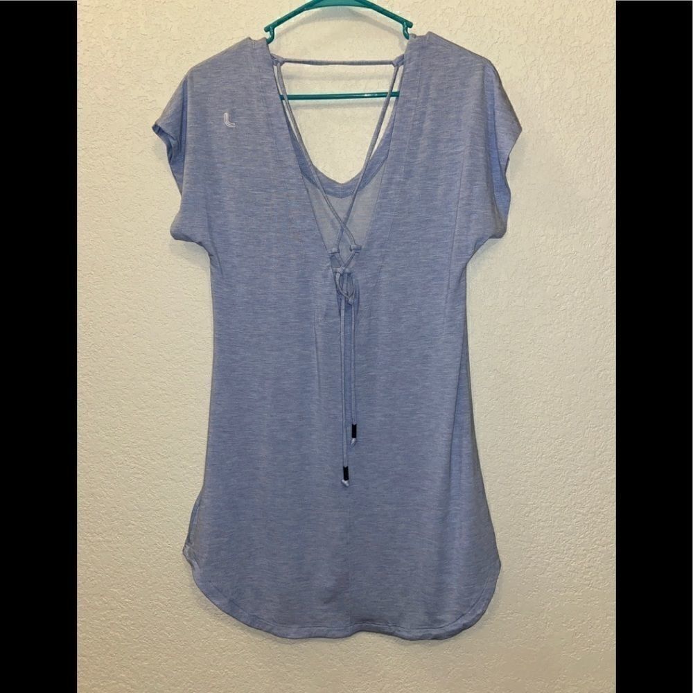 ‎Lole Sail Blue Heather Anais Tunic Top Size Small - Picture 4 of 11